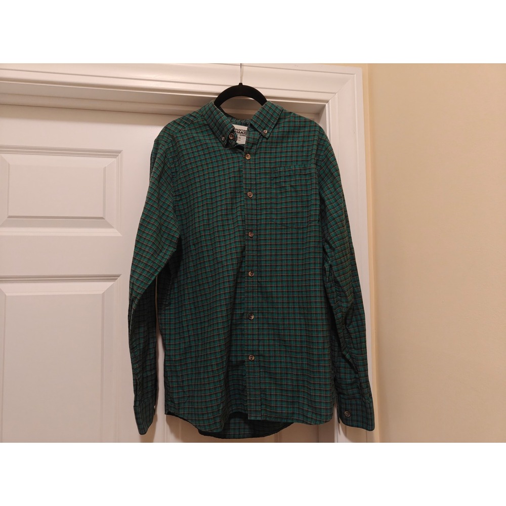 Mountain Khakis‎ Mens Medium Green Plaid Button Down Shirt Classic Long Sleeve